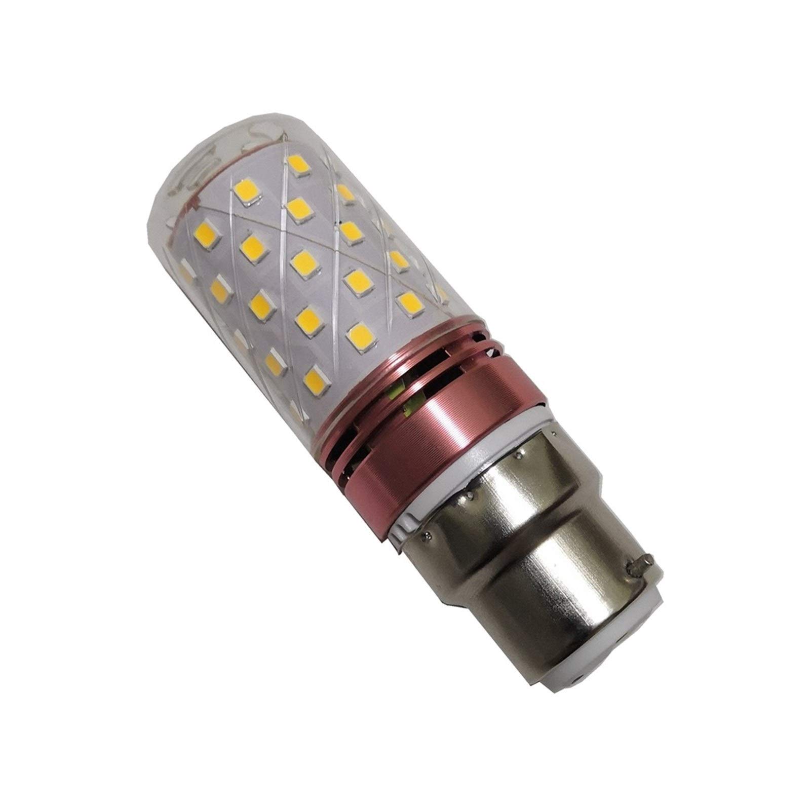 Baja Tensión Bayoneta B22 LED iluminante 24v 10W, Blanco cálido/Blanco frío, 60SMD 2835 Larga Vida Bombillas LED, AC/DC 24-60V [energética Clase A ++] 10-Pack (Color : Warm Wite)