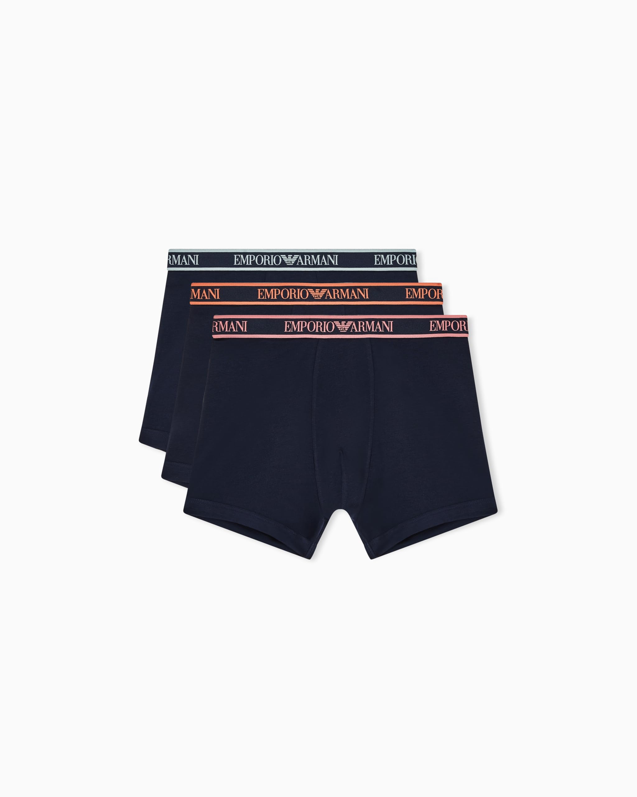 Emporio Armani Men's CORE Logoband 3-Pack Trunk Blue L