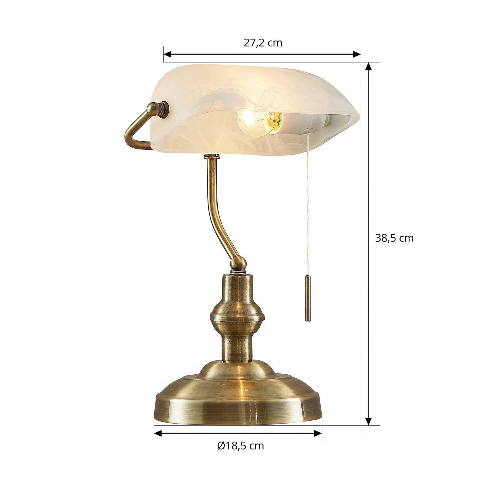 Lindby Lampada da tavolo (Antico) colore Marrone, in Metallo ad es. Studio & Ufficio lampada scrivania