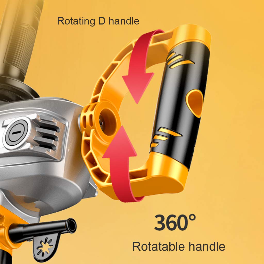 Mezclador de Cemento portátil, Mezclador de hormigón eléctrico portátil de 1200 W, Herramienta de Anillo de Paleta para Cemento, Yeso, lechada, Pintura, mortero Fino, Velocidad Ajustable