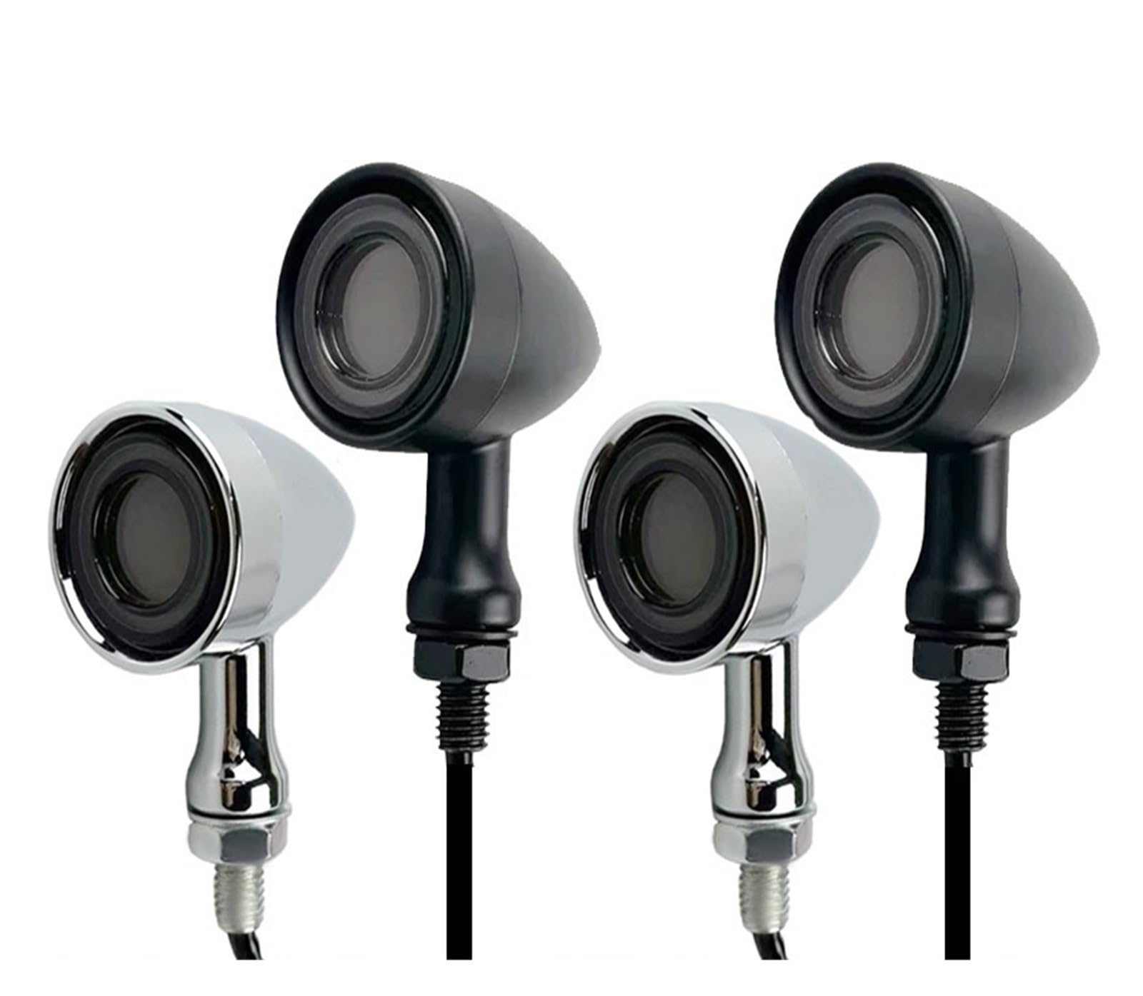 Intermitentes LED Delanteros y Traseros universales para Motocicleta, Tipo Bala. Luces de señalización de Giro luz Diurna DRL luz Freno y luz Trasera Luzs traseras Piezas
