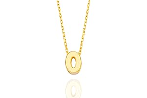 Custom Bubble O Letter Necklace for Women - A Timeless Symbol of Love