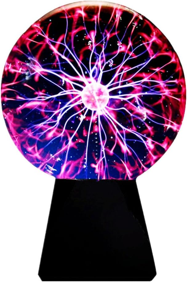 Glass Plasma Ball Sphere Lightning Light Lamp Party Magical Ball electrostatic Flashing Ball (4.0 Inches)