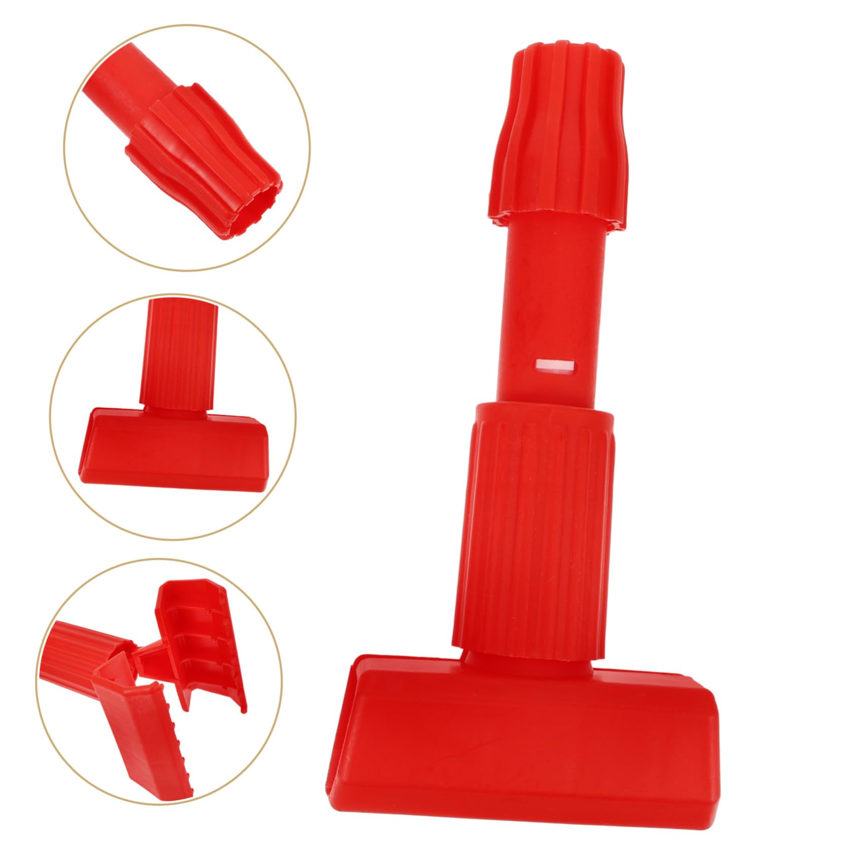 Garneck 5sets Mop Head Clamps Detachable Mop Replacement Clamp for Handle Accessory 2pcs*5