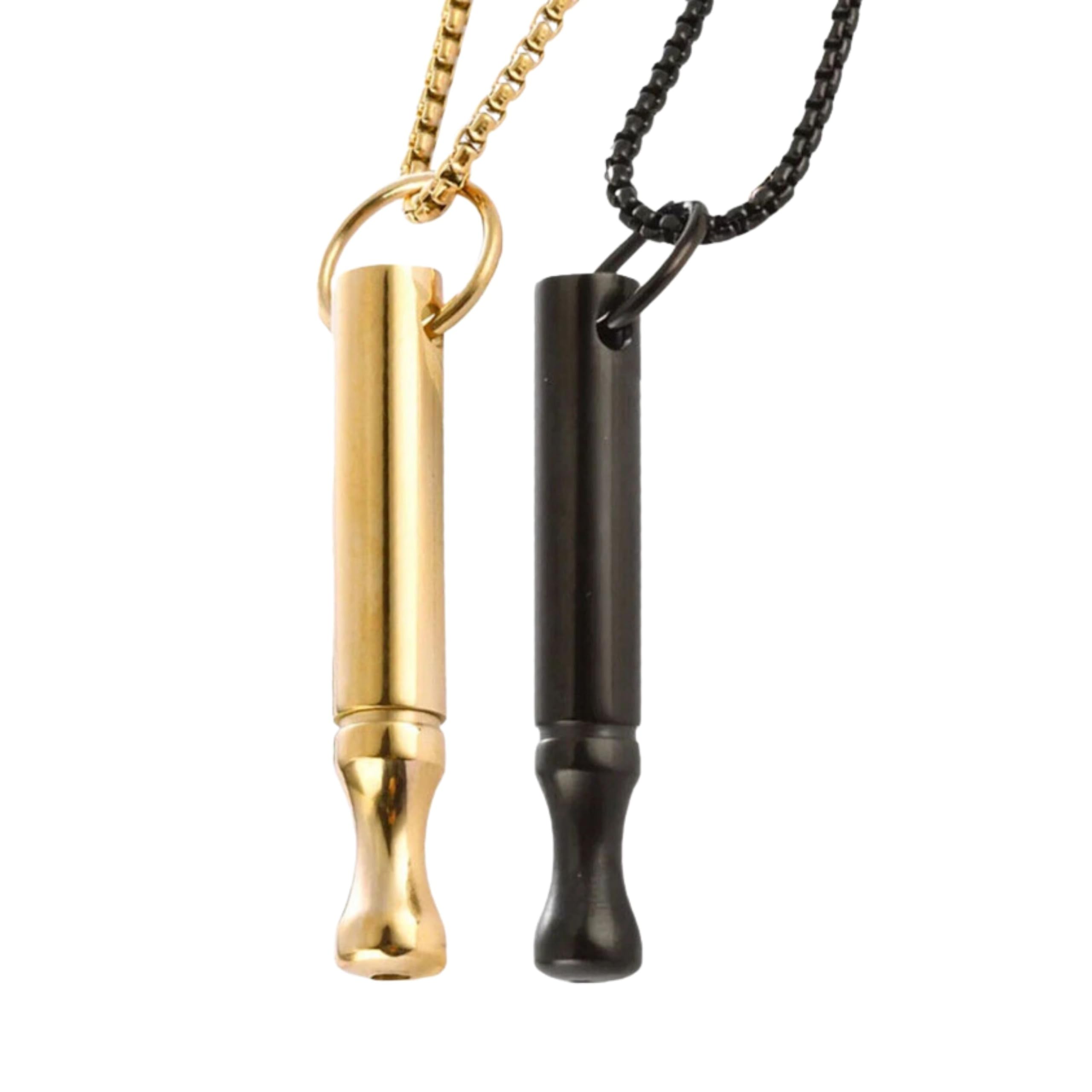 Element Edge 2Pcs Breathlink Quit Smoking Vaping,Mindfulness Breathing Necklace for Anxiety Relief,Stainless Steel Pendant for Stress Reduction,