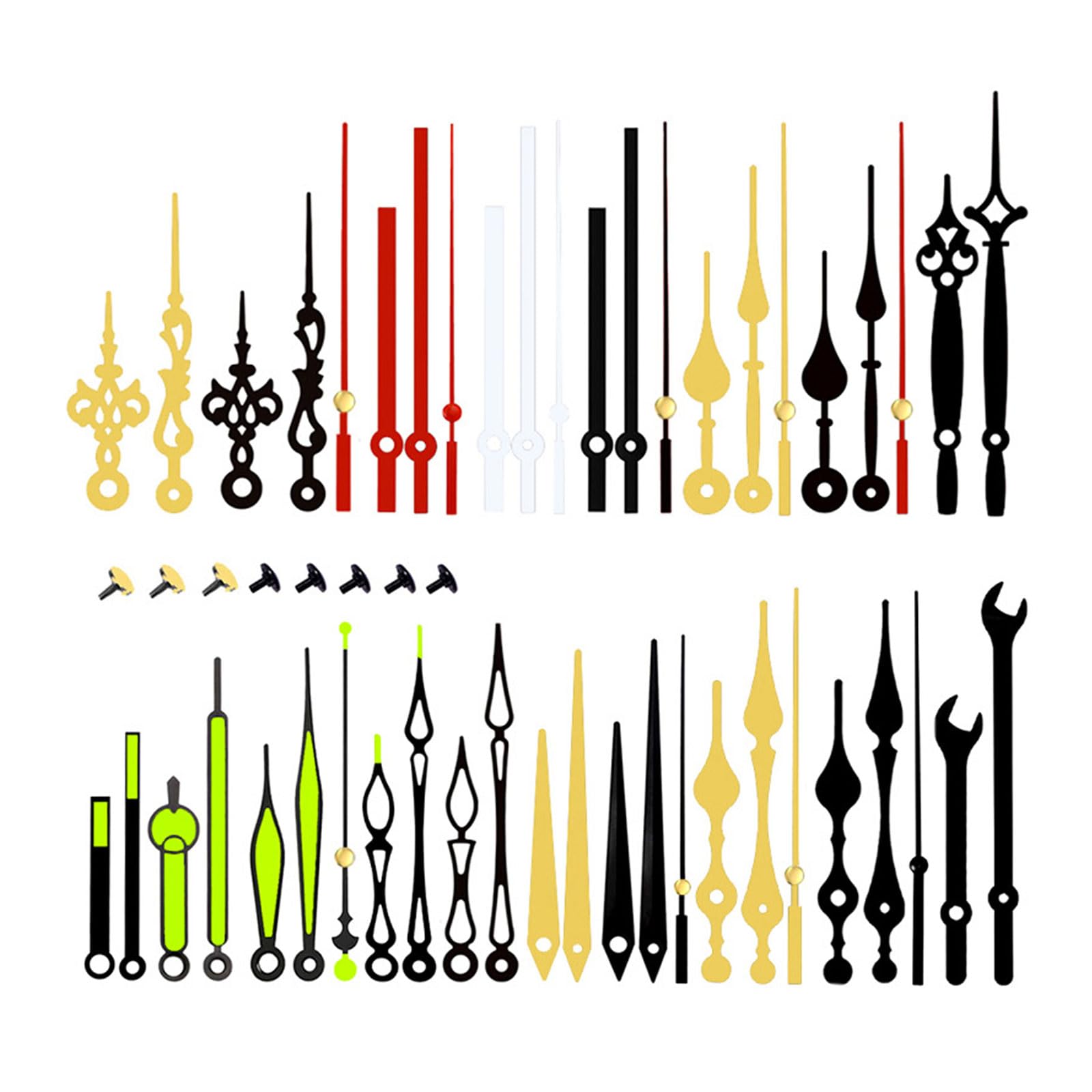 Yhplxyuus Different Clock Hands Clock Pointer for Making for Project Watch Repair Parts