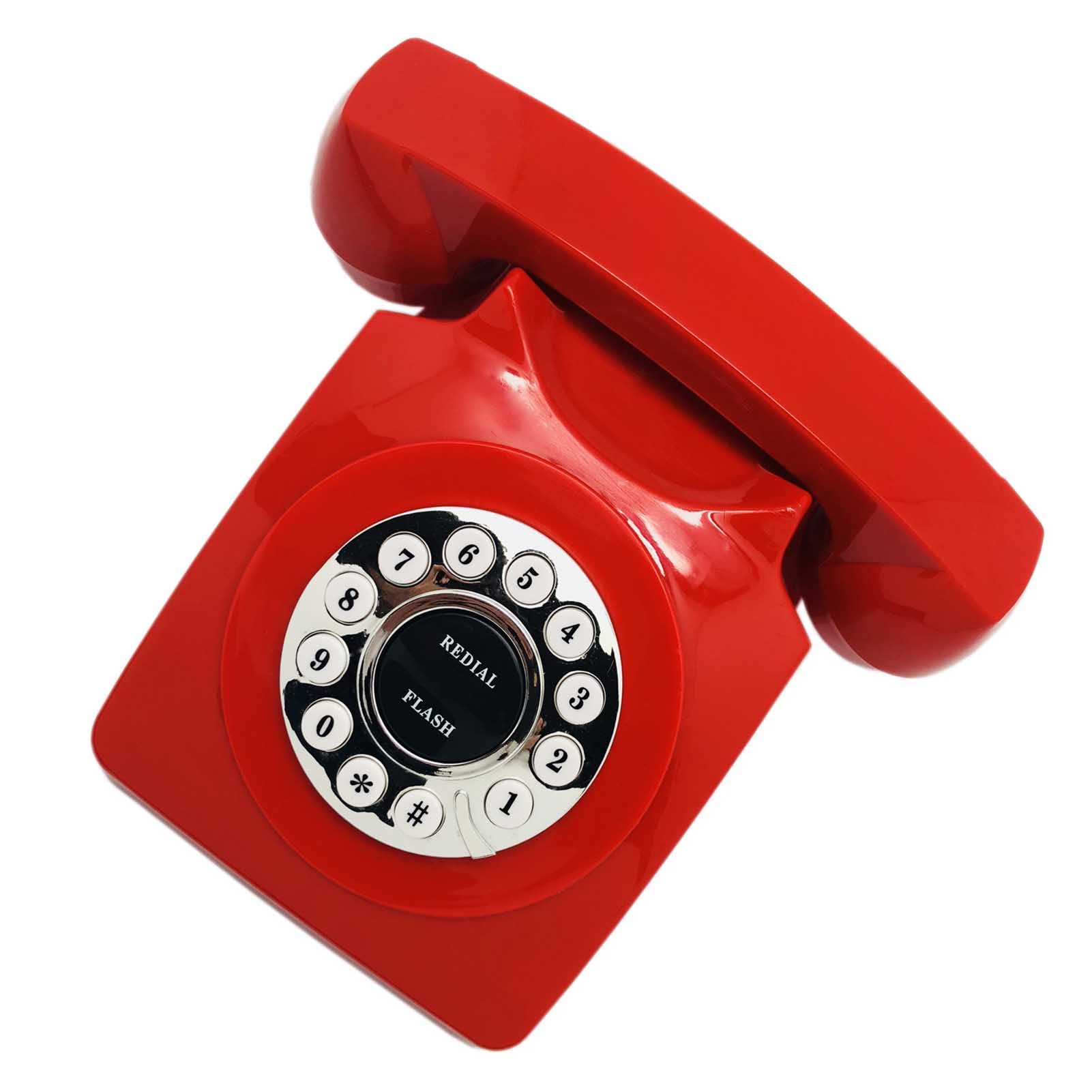 Telefono da scrivania con Filo a Linea Singola, Telefono retrò con suoneria Extra Forte, Telefono Fisso da Tavolo Vecchio Stile per casa, Hotel, Ufficio e Scuola