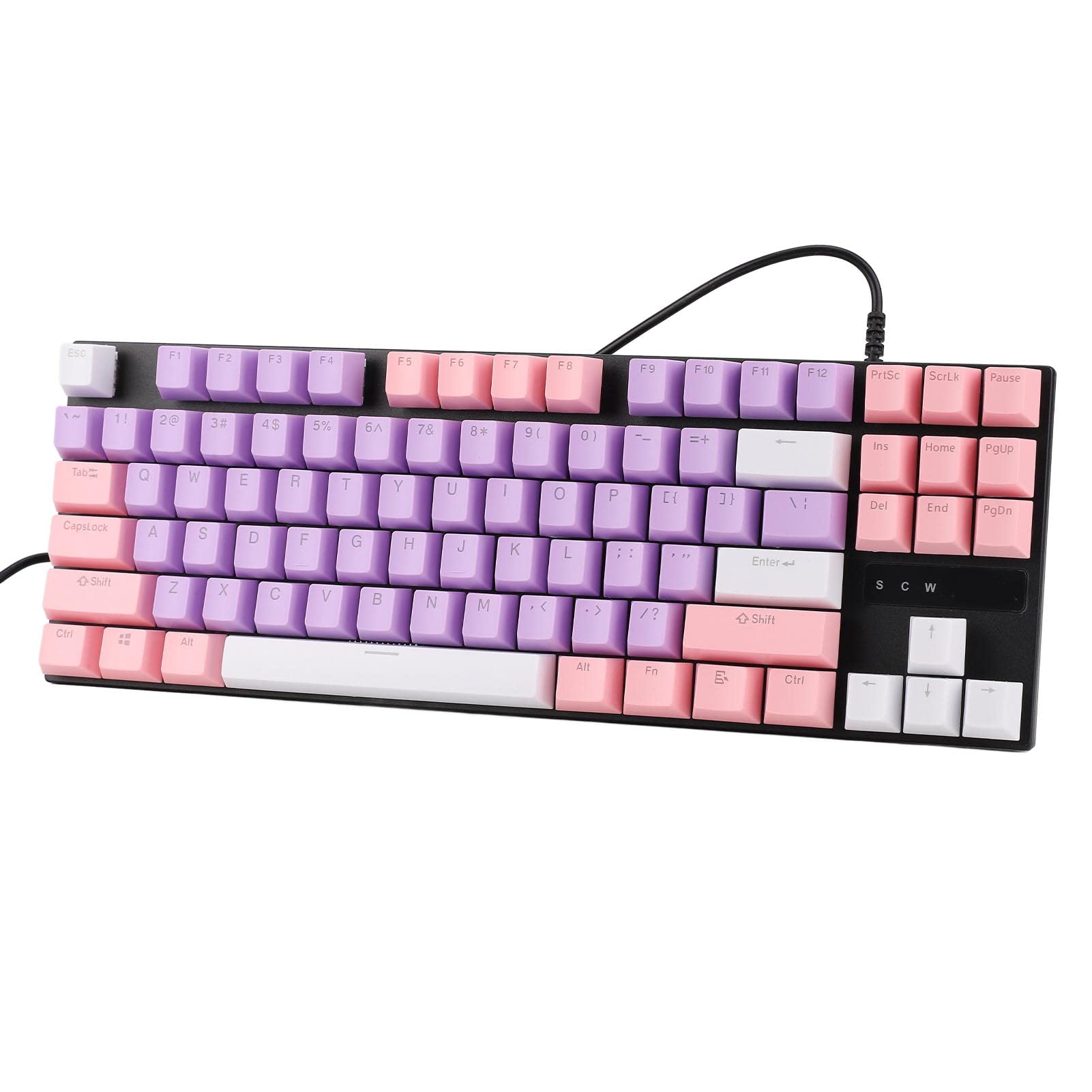 Cocoarm Klawiatura Mechaniczna 87 Klawiszy, Przełączniki Blue Switch,