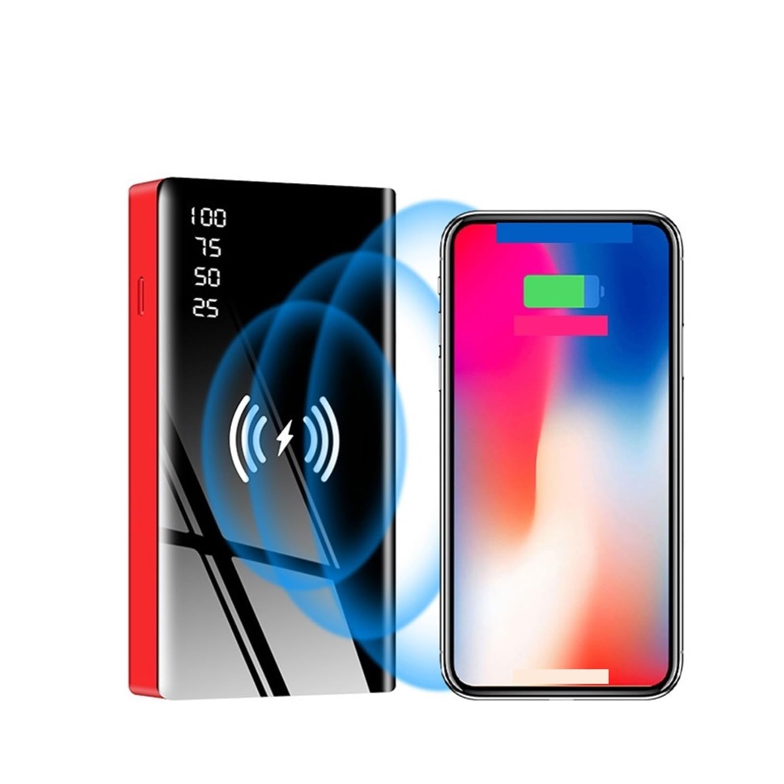 Urządzenie Do Uruchamiania Awaryjnego Samochodu Ładowarka 20000mAh Awaryjny Powerbank Booster Z Oświetleniem LED Urządzenie Rozruchowe Do Samochodów 12V (Color : Brown)