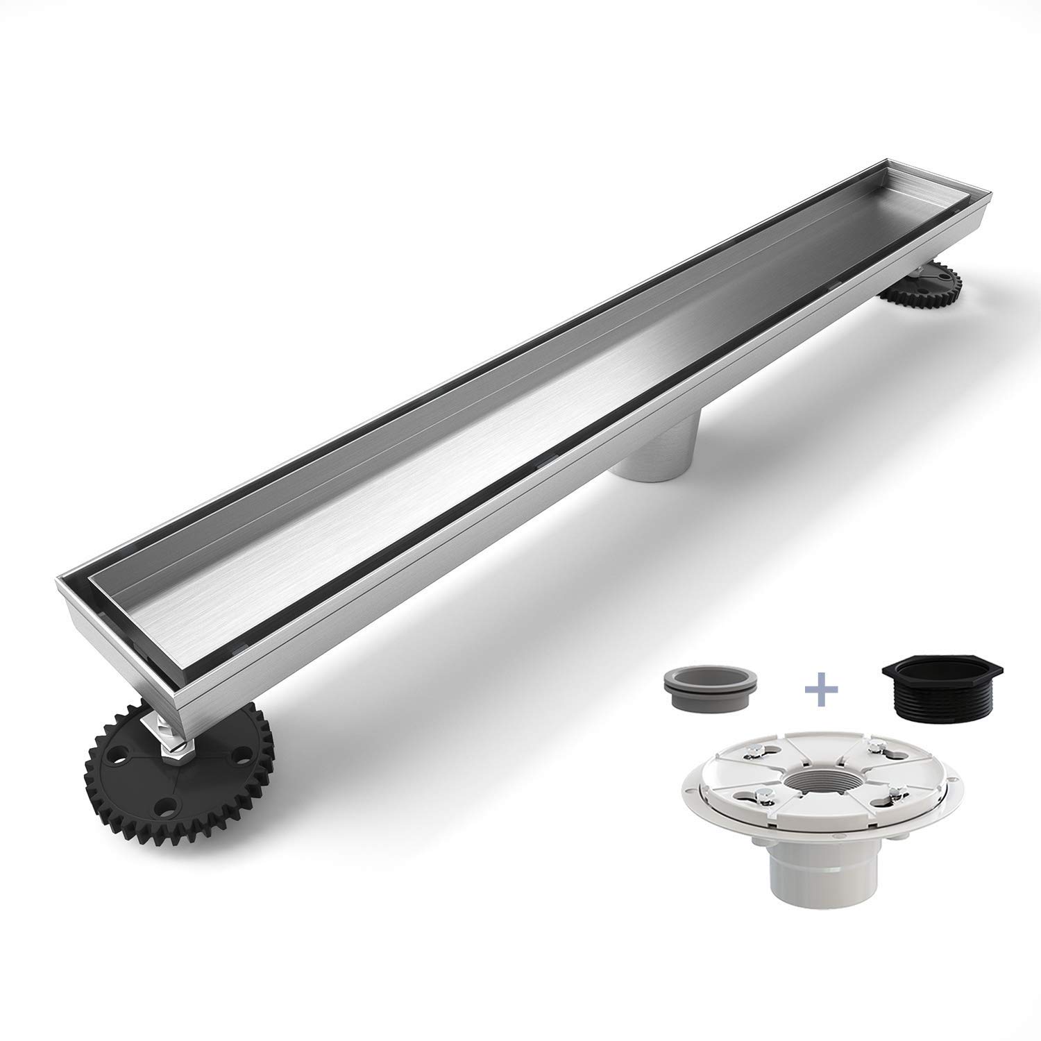 Buy USHOWER 24Inch Tile Insert Grate Linear Shower Drain, 304