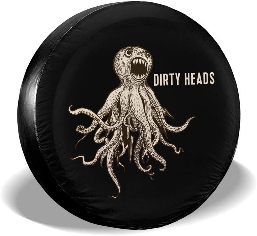 Dlovae Polyester Spare Tire Wheel Cover Car Truck SUV Camper 14" 15" 16" 17" Dirty Heads