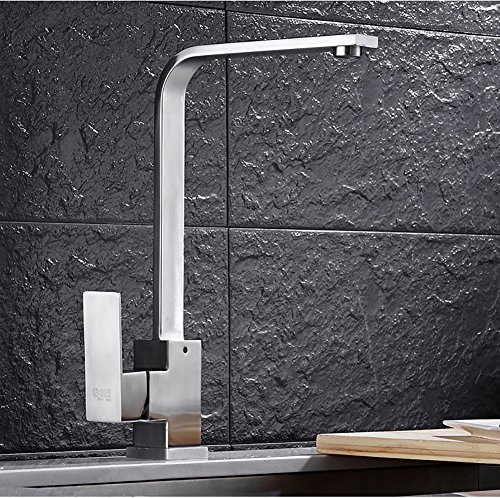Preisvergleich Produktbild YLG Drehbar Kitchen Tap, Küche Spültischarmatur Küchenarmaturen, Edelstahl