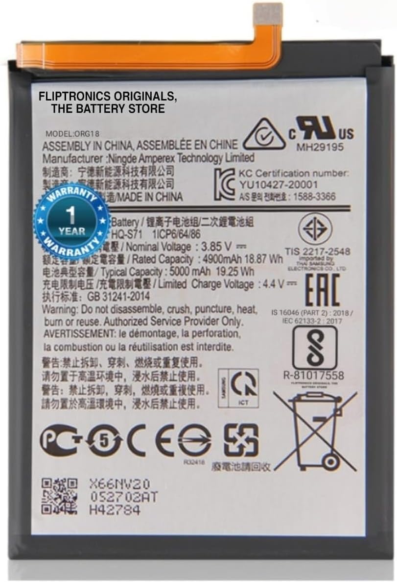 Original HQ-S71 Battery for Samsung Galaxy M11 SM-M115FZKEINS / SM-M115FZKDXSG / M115F Battery with 1 Year Warranty**** (X00167)