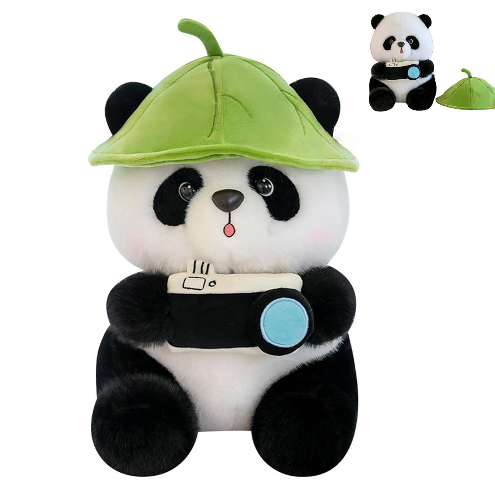 Plüsch Panda, Panda Kuscheltier Stofftier, Panda Puppe Plüsch Bamboo Tier Plüschfigur, Realistisch Gestaltetes Plüschtier, Geschenkidee für Jungen und Mädchen (55 cm)