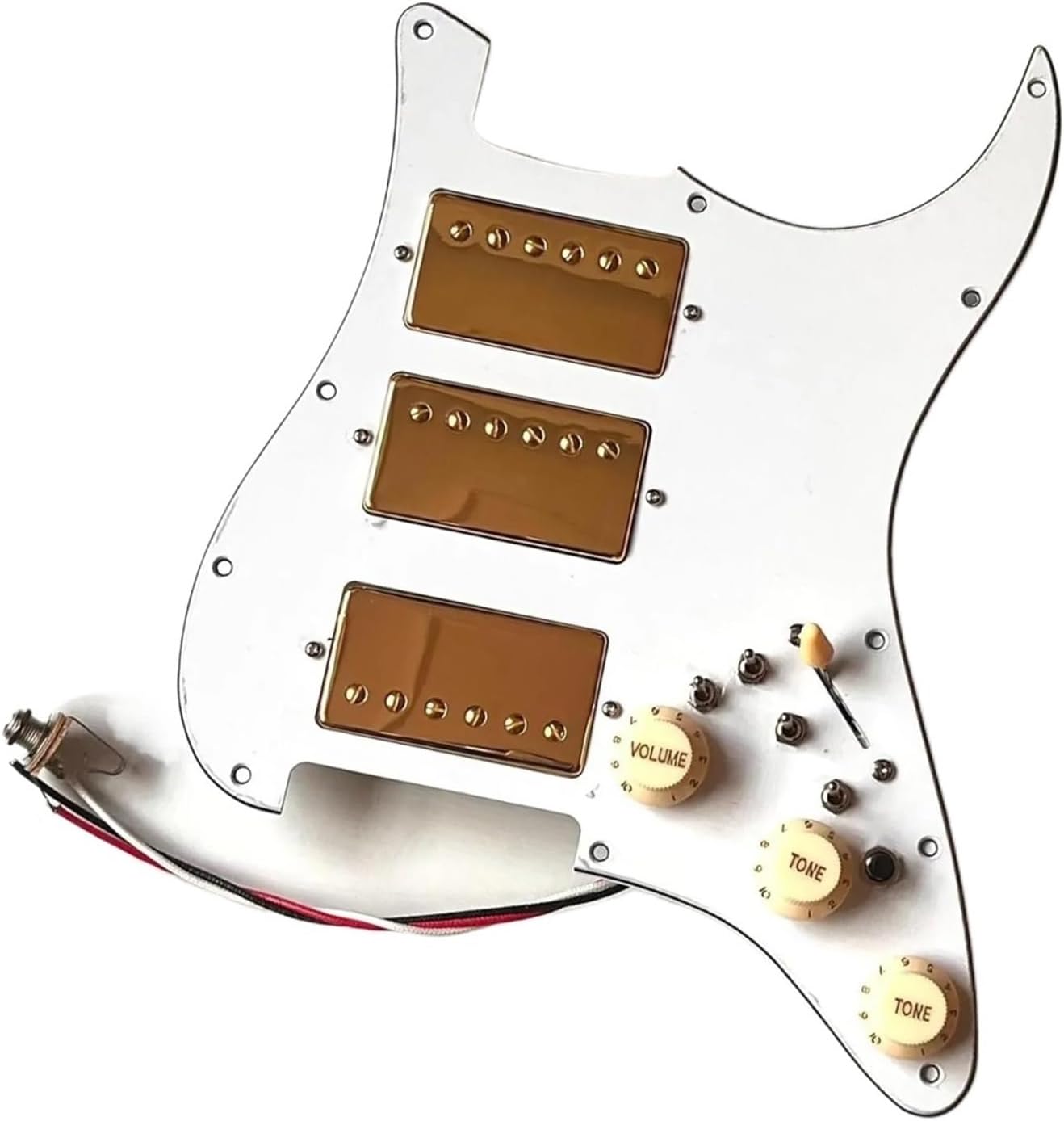 ハムバッカーピックガード 配線済みロード済みピックガード アルニコ 5