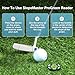 Yobbai SlopeVision Pro Golf Green Reader with Hat Clip, Horizontal Bubble Level & Golf Ball Marker – High Precision Green Reading Aid, Ideal Golf Gift for Men & Women