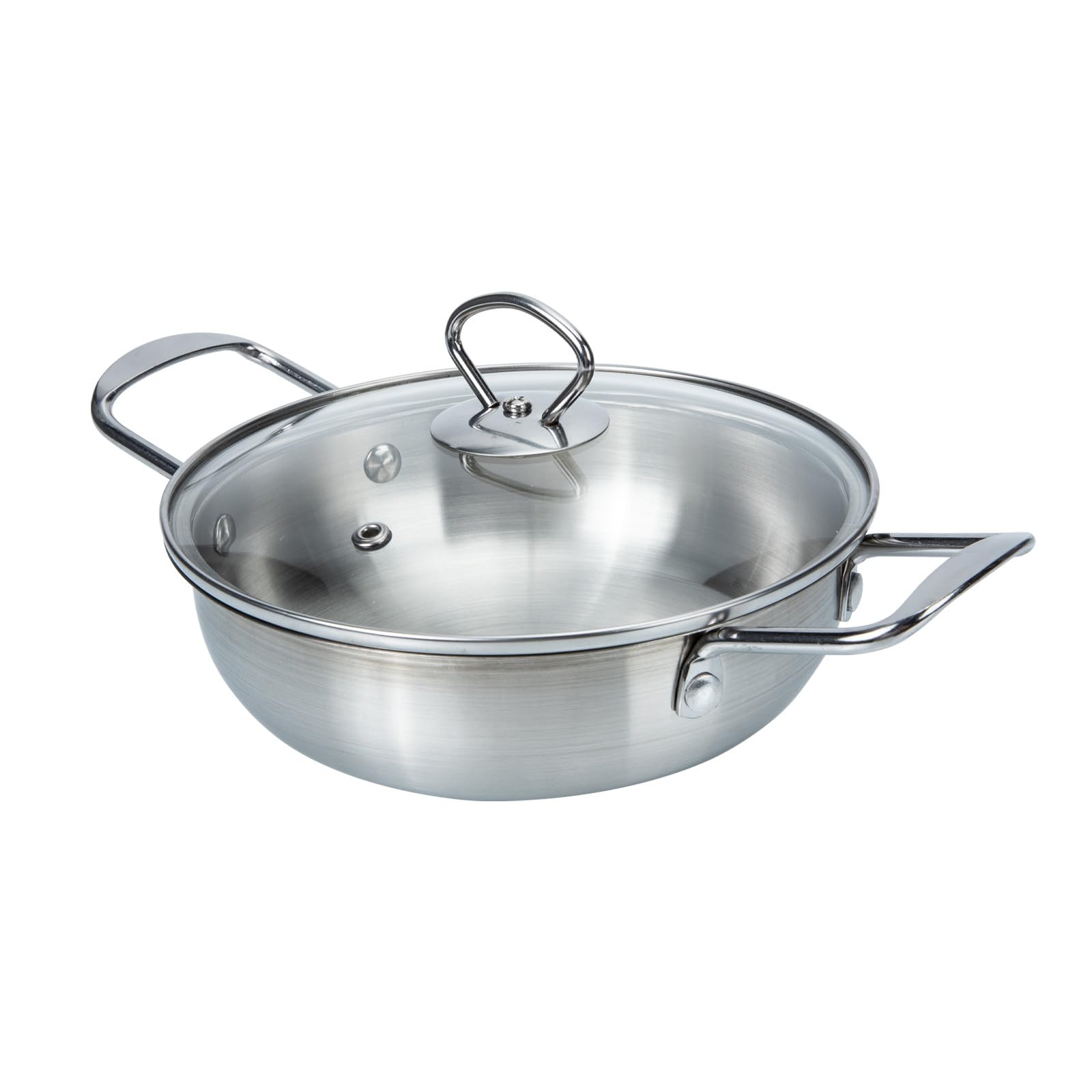 Marmite multifonction inox de 18 cm avec poignées ergonomiques et couvercle hermétique