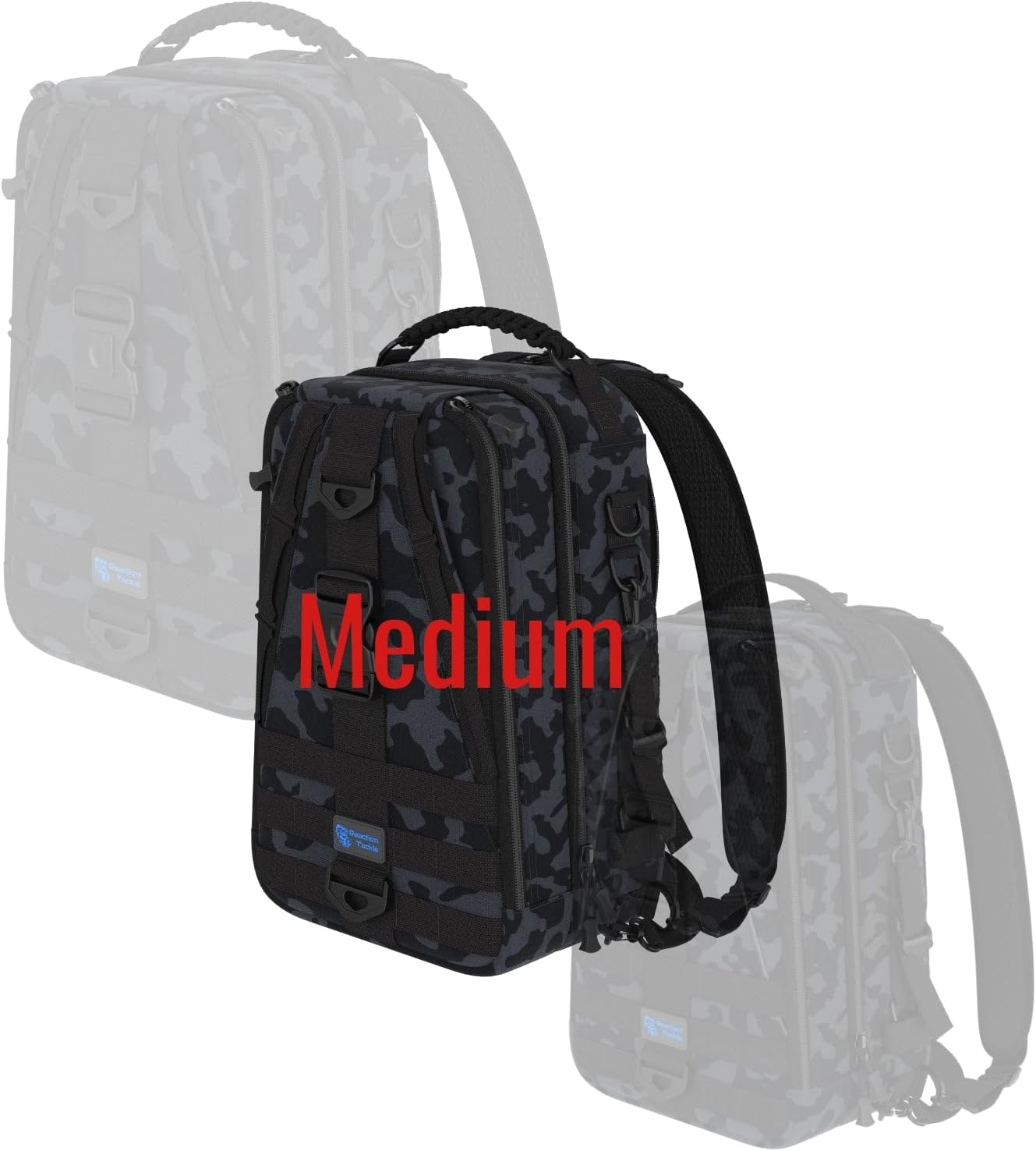 Reaction Tackle Fishing Tackle Bag - Water Resistant Camo Sling Bag - Medium - 16"x11"x5"