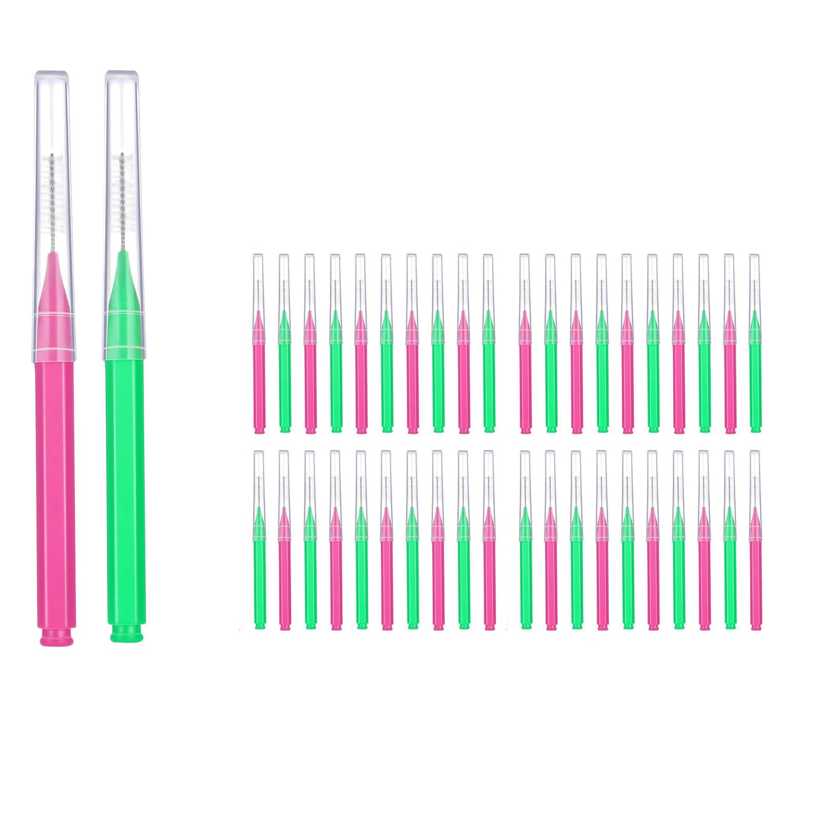 40 PCS Interdental Brush For Teeth,Dental Hygiene Tool For Daily Oral Care,Toothpick Cleaners Tooth Tool Interdental Brush,Orthodontic Cleaning Aid For Food Residue Removal-image-35