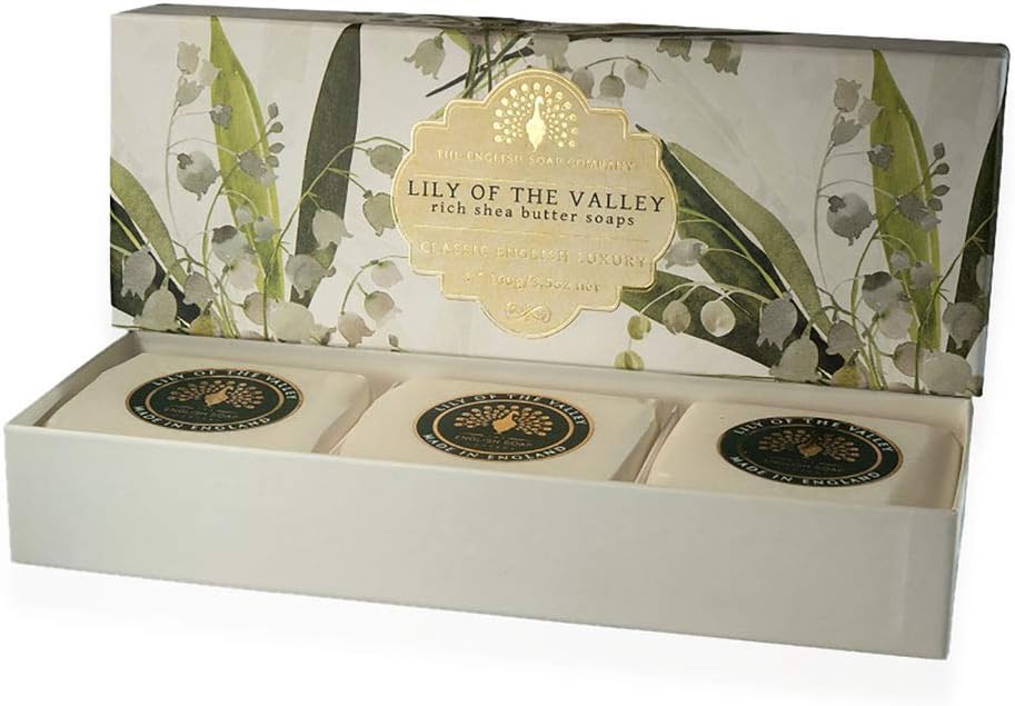 Gift Boxed Hand Soaps Lily of the Valley 3 x 100g