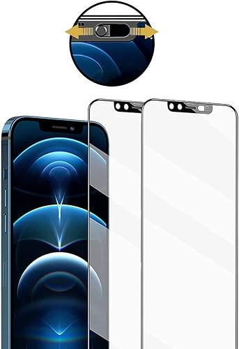 Protector de pantalla de privacidad con cubierta frontal para cámara compatible con iPhone 11 Pro MaxiPhone XS Max, película de vidrio templado HD