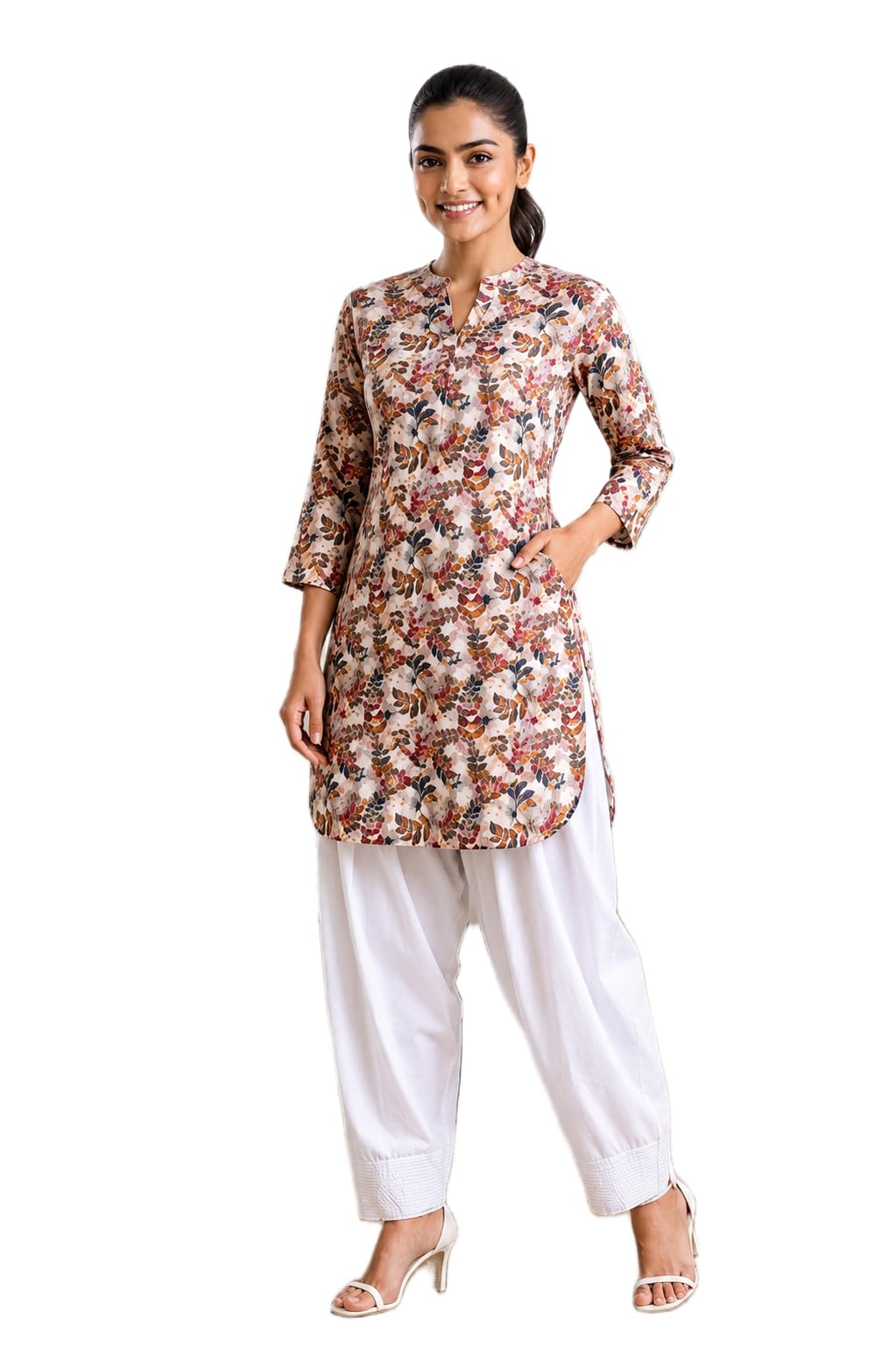 printed kurta set for women | short kurti for girls |Multicolor Kurta with Salwar | Kurta with Pocket | Available in M to 3XL-image-22
