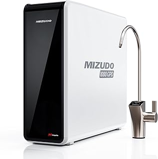MIZUDO 1000GPD 탱크 없는 역삼투 시스템, 9단계 언더 싱크 RO 시스템