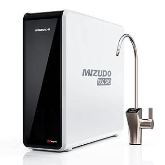 MIZUDO 1000GPD Tankless Reverse Osmosis System, 9Stage Under Sink RO System | 31 Pure to Drain, RO Water Filtration System, 3-Year RO Life, Fast Flow, Smart Faucet with TDS Display