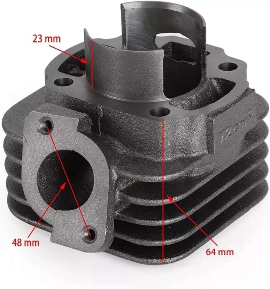 47mm Bore 70CC Cylinder Piston Ring Kit Fit For 1E40QMB JOG50 KEEWAY Hurricane 50 ZIP Stels Skif 2 Stroke Scooter Engine Parts