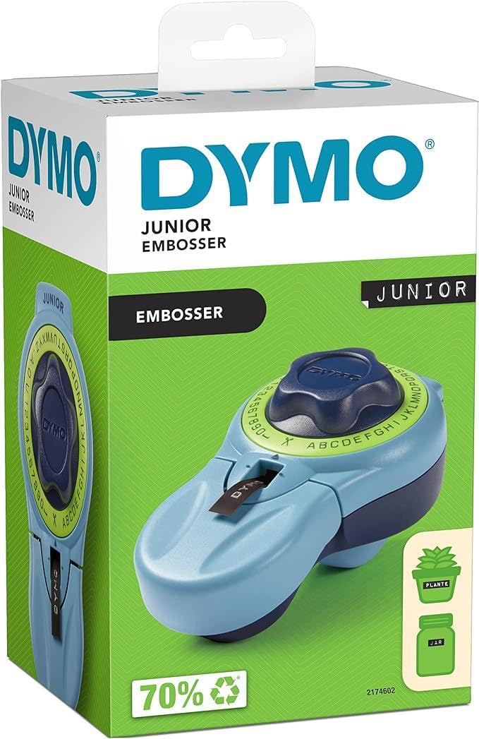 Dymo Junior Etikettenprägegerät | Ergonomisches Beschriftungsgerät für eine komfortable Verwendung durch Erwachsene und Kinder konzipiert | für den Heimbedarf
