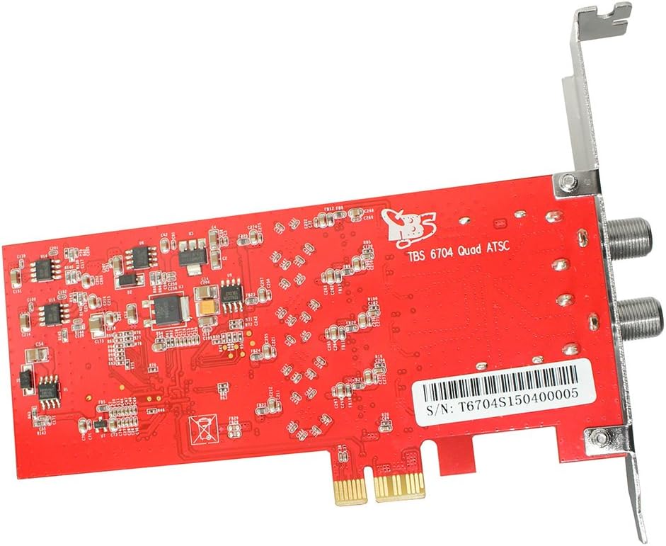 TBS6704 ATSC Clear QAM Quad Tuner PCIe Digital TV Card for Window Linux HTPC IPTV Server
