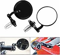 Vista 4 de Espejos laterales de motocicleta Espejo lateral de moto Espejo retrovisor 0.315 in 0.394 in Negro Universal Plegable Motocicleta Retrovisor Espejos