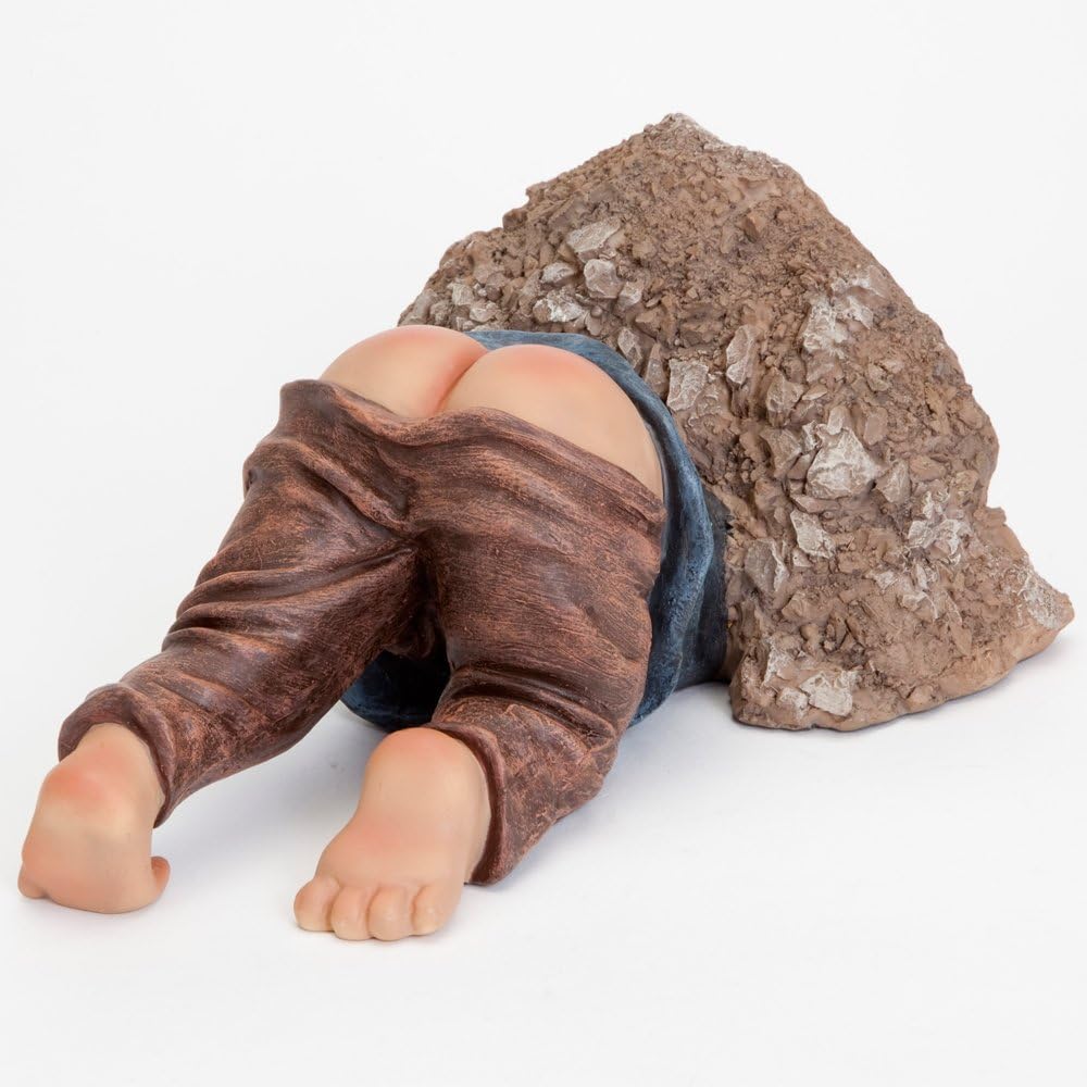 Bits and Pieces - Little Digger Funny Garden Statue - Made of Durable Polyresin - Makes Perfect Garden Sculpture