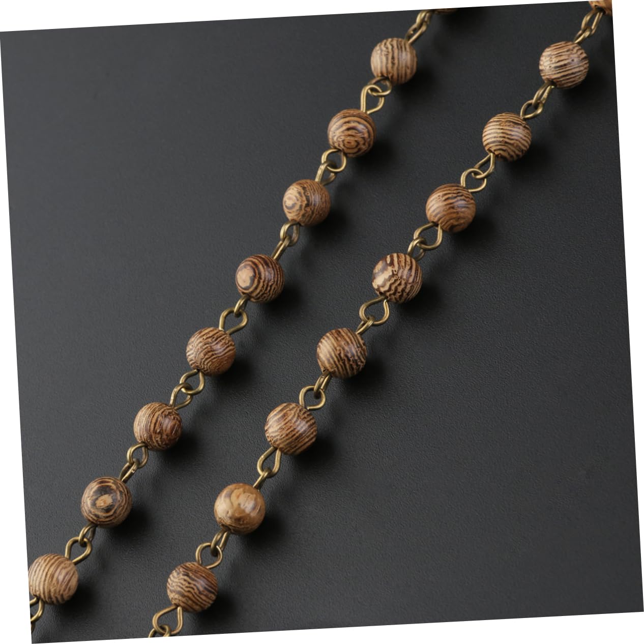 VALICLUD 3piezas Cadena De Perlas De Madera Para Gafas Soporte De Gafas De Diseño Elegante Accesorio De Moda Para Hombres y Mujeres