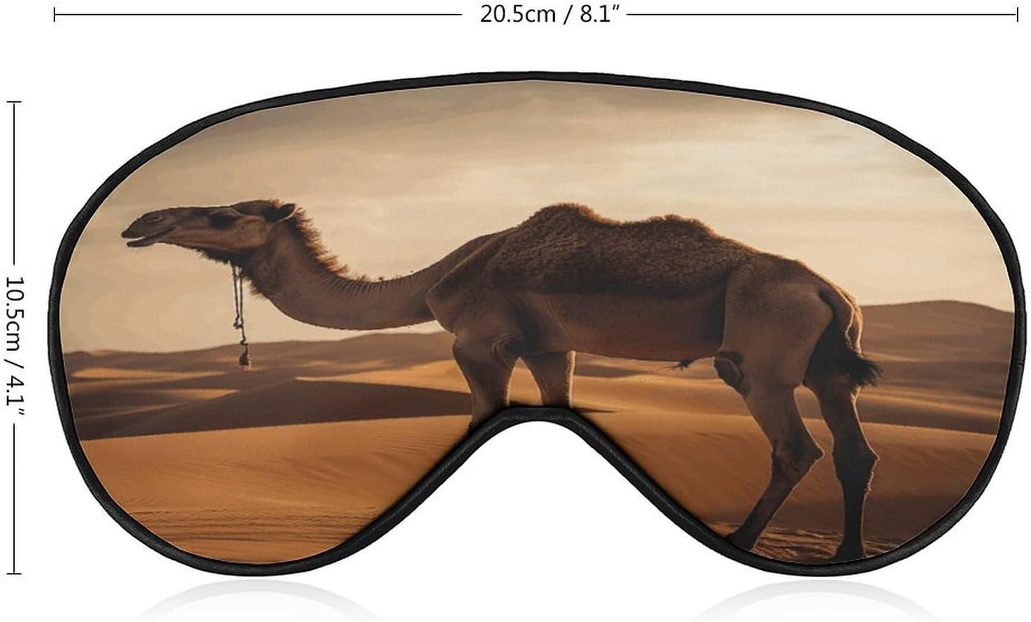 Camel in Desert Eye Mask Sleep Mask Night Blindfold image 2