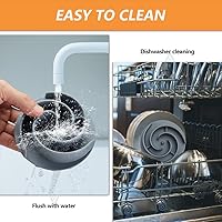 Vista 8 de Recipiente de Alimentación Lenta para Perros, Animire Tazón de Comida de Silicona Suave para Perros Pequeños, Medianos y Grandes