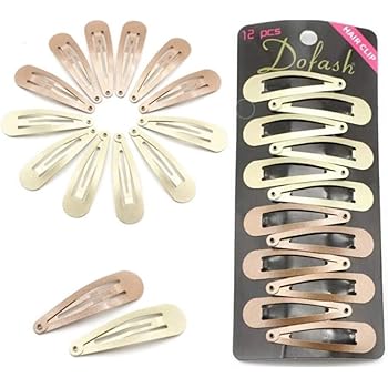 blonde hair clips goody colour snap contour 6pcs 5cm barrettes grips 2in 12pcs basic metal accessories light