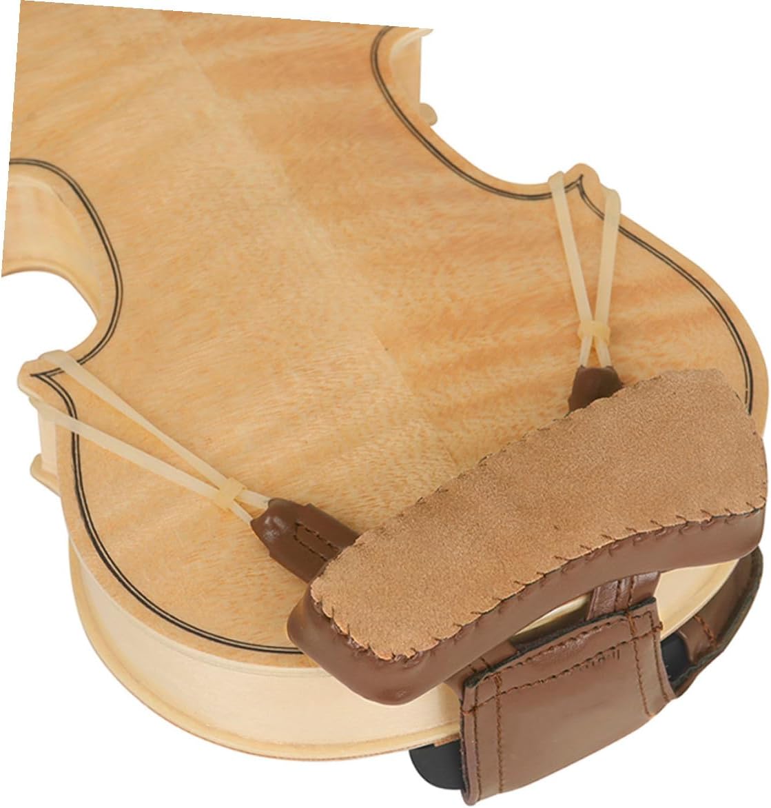 Abaodam Violin Shoulder Pad Chin Rest Sheepskin Comfortable Shoulder Rest Pad for Violin Players