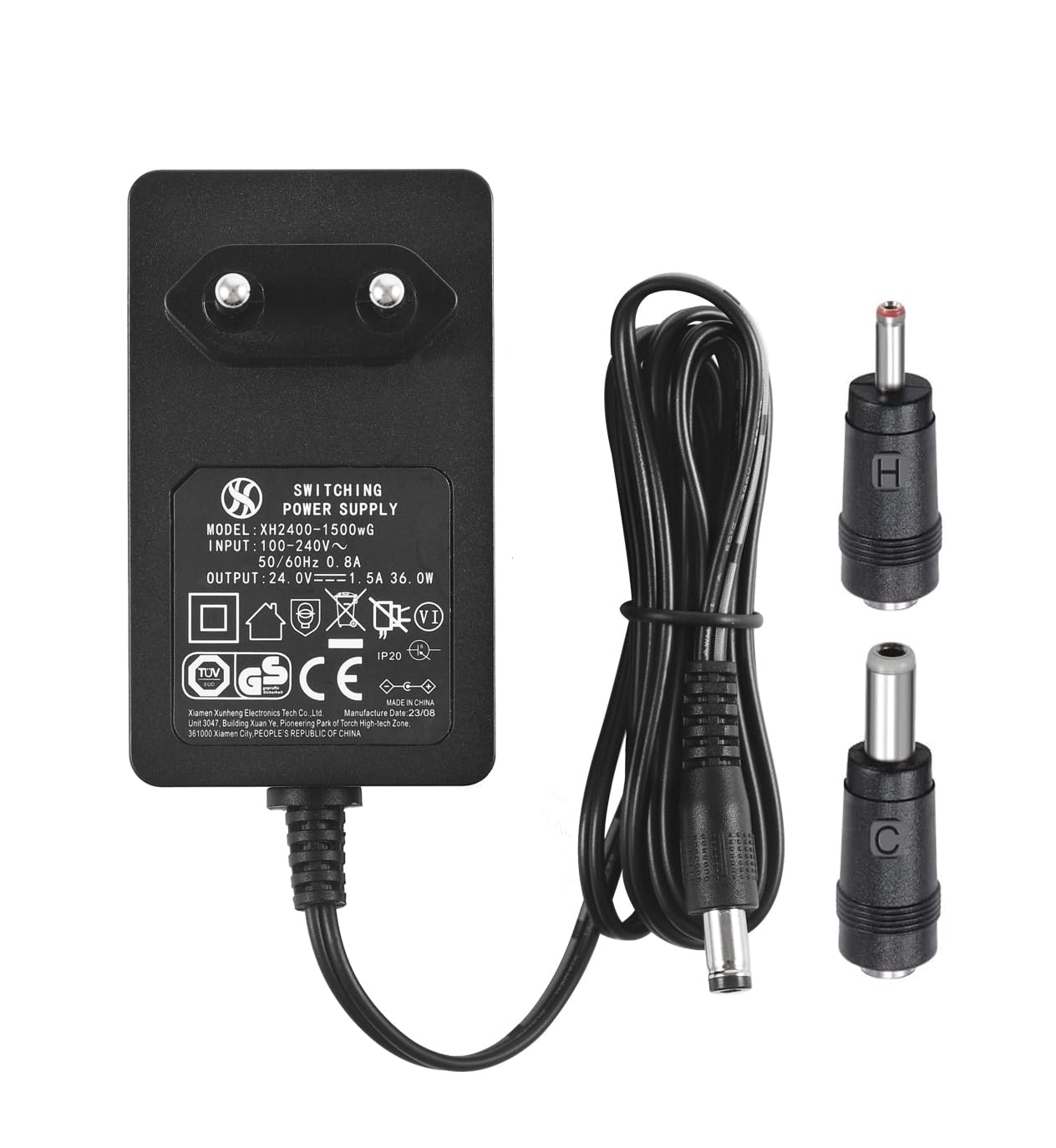 Fuente de alimentación de CA a CC (24 V, 1,5 A, enchufe de 5,5 mm x 2,1 mm)