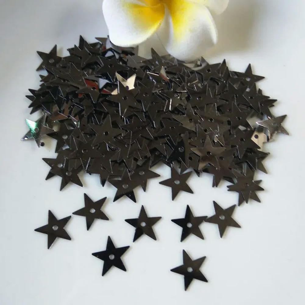 VICIYOO 3mm 5mm 7mm 10mm 13mm 15mm 20mm Sequins Medium Hole Star Bulk Sequins Crafts Sequins Sewing Clothing Sequins 10g — image 1