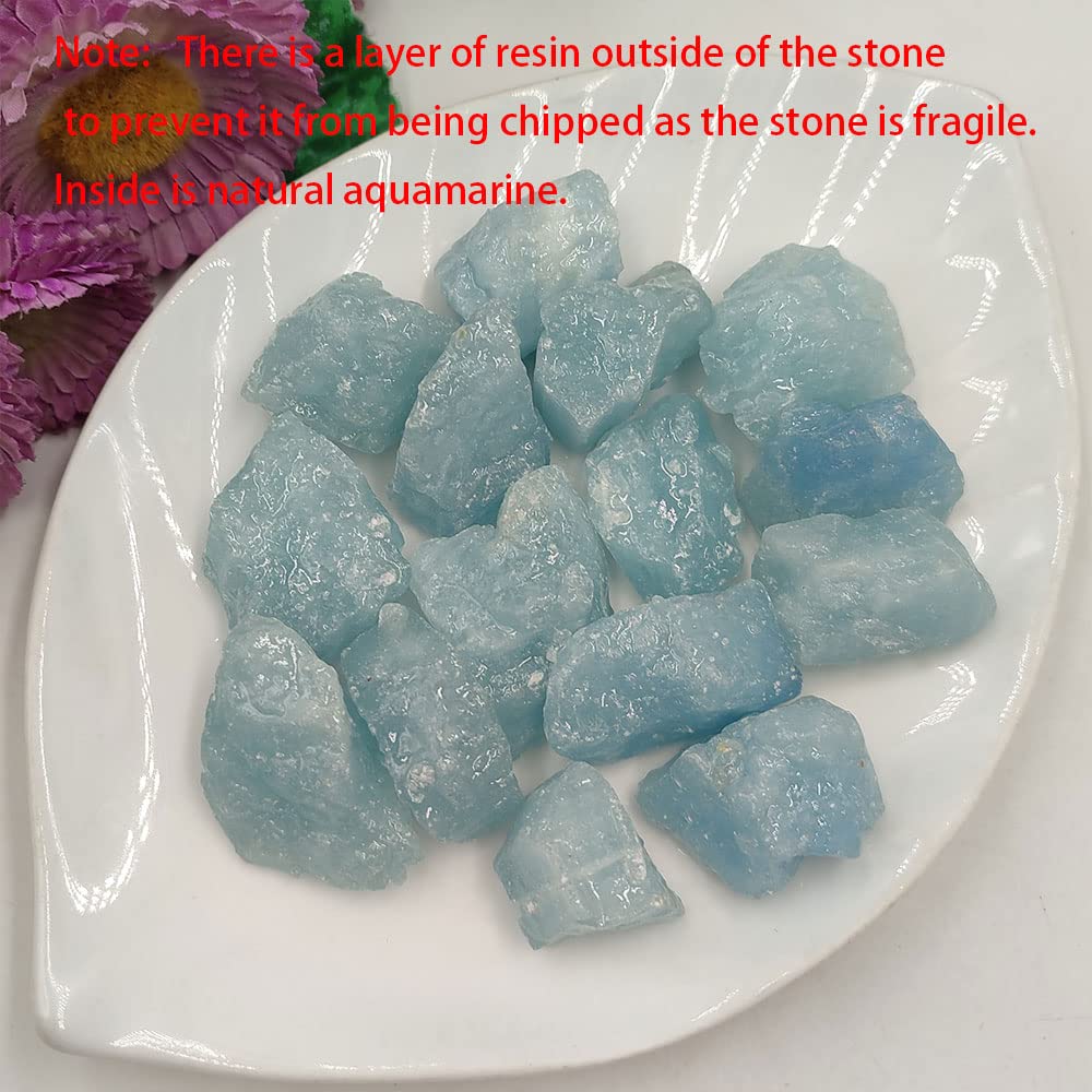1pc Casuale Acquamarina Naturale Pietra Grezza Cristallo Quarzo Roccia da Collezione Campione di minerali guarigione Pietra preziosa Ruvida Decorazioni for la casa Regalo