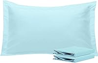 Vista 100 de NTBAY Fundas de almohada estándar, paquete de 2 fundas de almohada de microfibra cepillada de 20 x 26 pulgadas, súper suaves y acogedoras