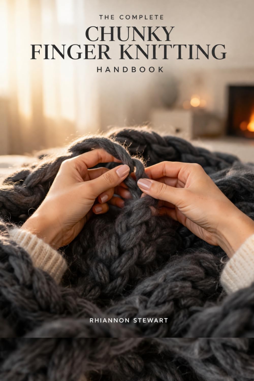 The Complete Chunky Finger Knitting Handbook: Step-by-Step Patterns for Crafting Beautiful Blankets, Décor, and Gifts