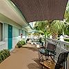 Eden's Decor Straight Flat-Edged Sun Shade Sail Rectangular 5' x 7' Brown UV-Blocking Outdoor Canopy Fabric Cloth Awning for Pergola Patio Garden Backyard Custom Size #1