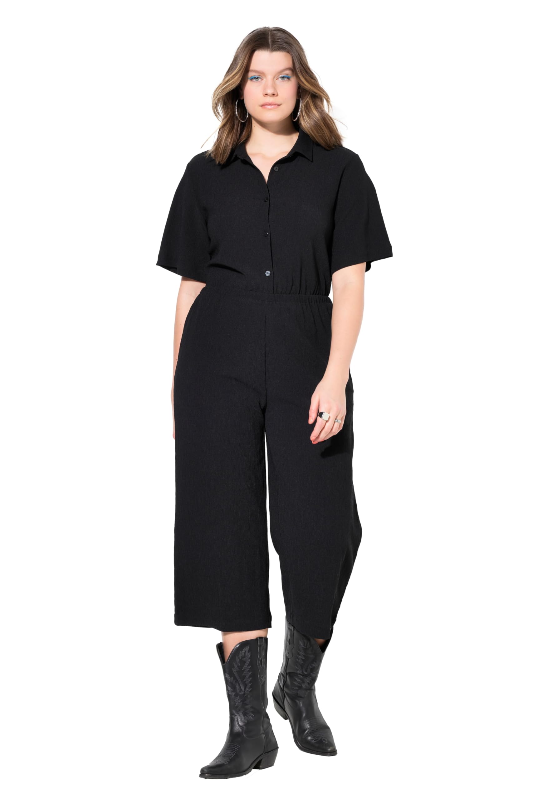 Studio Untold Damen große Größen Übergrößen Plus Size Jumpsuit, Loose Fit, Culotte Legs 838950