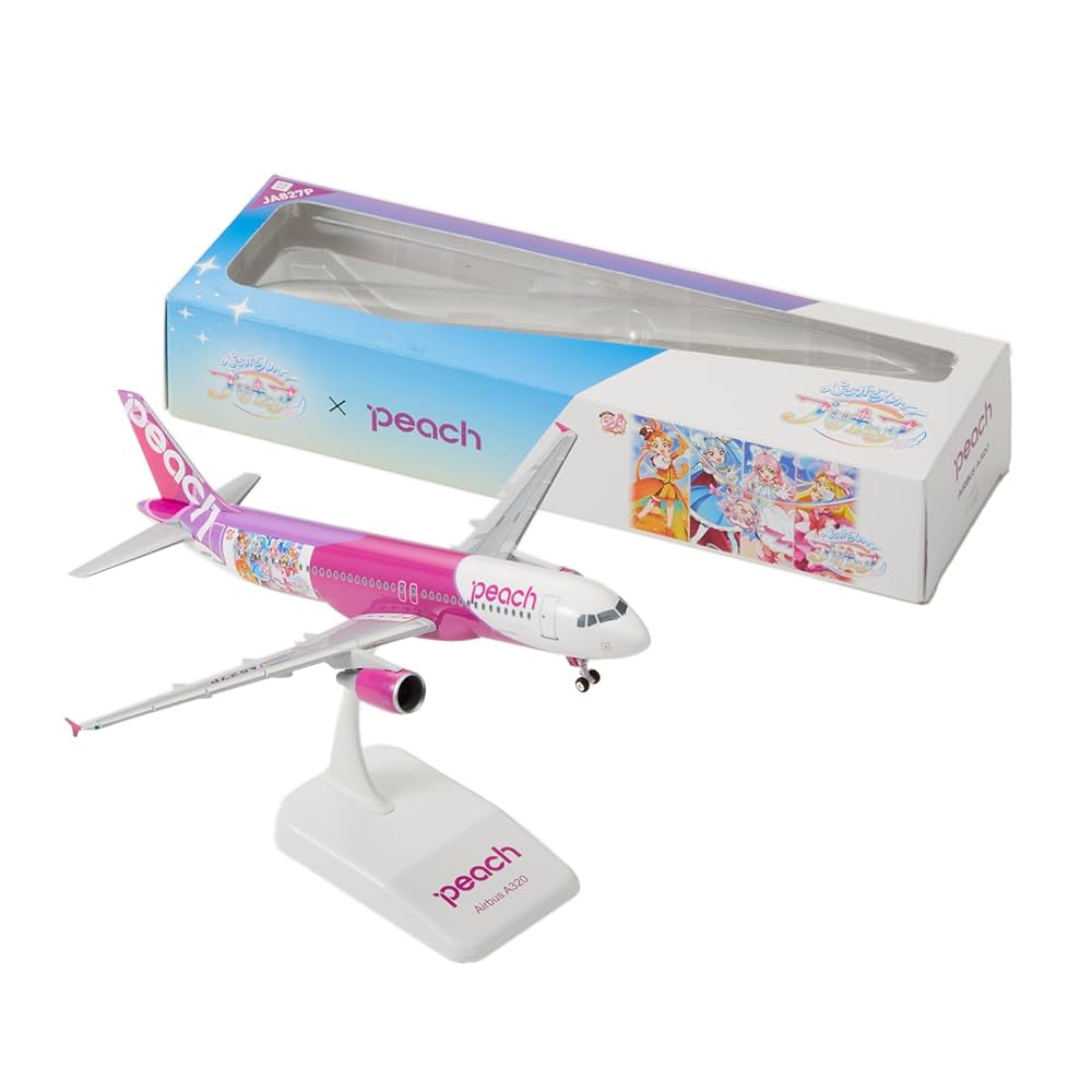 ピーチ航空 JA827P プラモデル　プリキュアモデル Amazon.co.jp: ひろがるスカイ！プリキュア×Peach 1/150