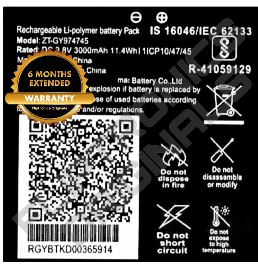 Image of ZT-GY974745 Battery for Jio WiFi Dongle JMR815 JMR1040 Wireless Router Battery with 6 Month Warranty**** (P92)