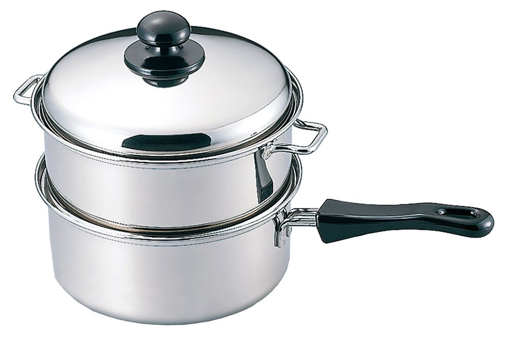 Vaporera de dos etapas de 18cm con parte profunda Ayaka para cocinar verduras y dumplings