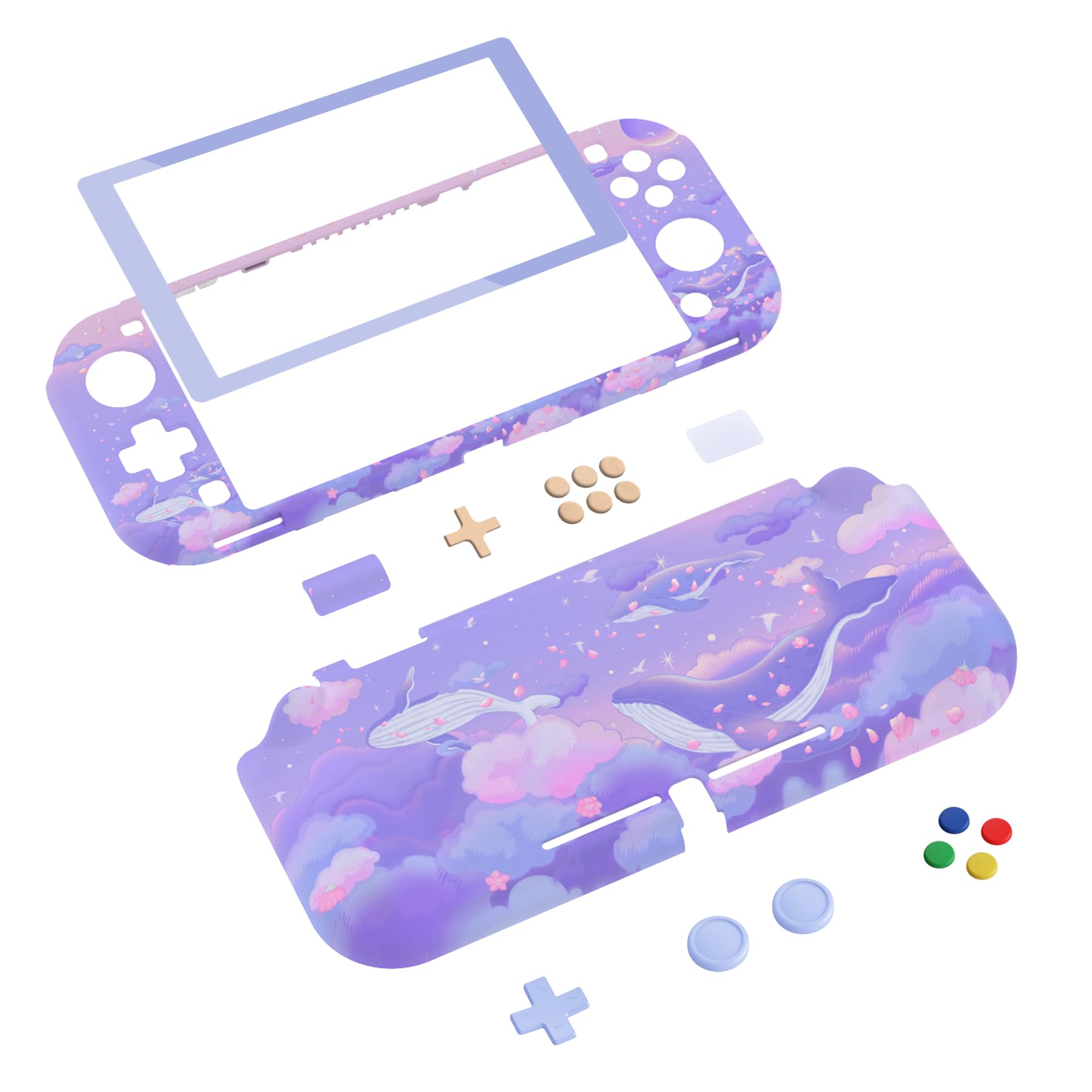 playvital ZealProtect Protective Case for Nintendo Switch Lite, Hard Shell Grip Cover for Nintendo Switch Lite w/Screen Protector & Thumb Grip Caps & Button Caps - Antique Yellow — view 132