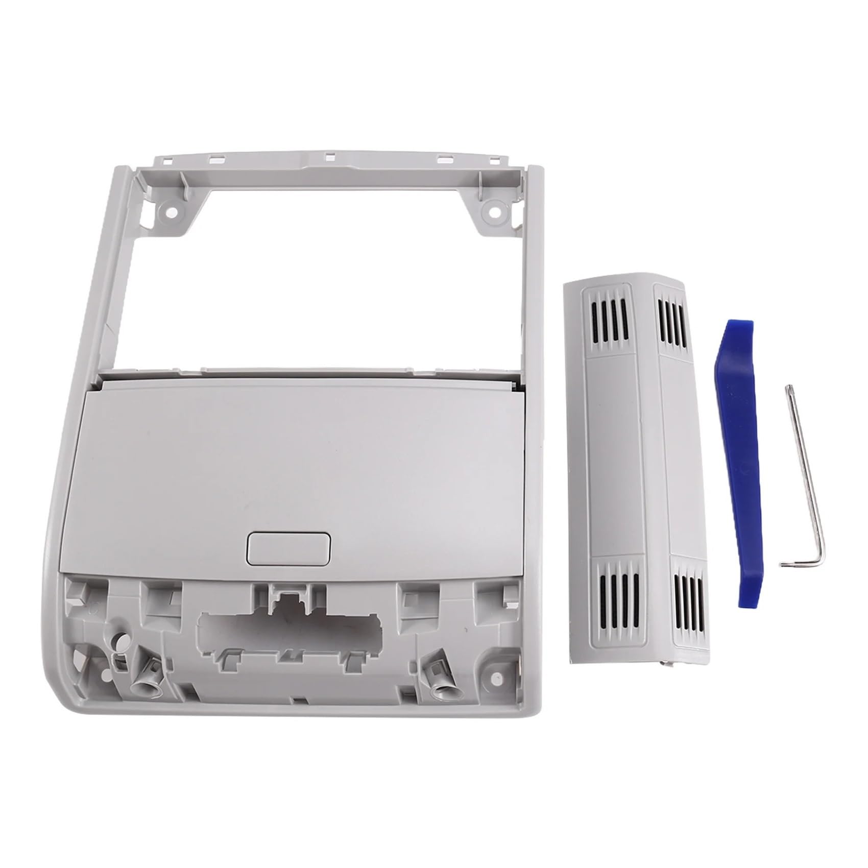 Contenitore Occhiali per Auto per VW per Golf 7 MK7 CC T-Cross per Polo Compatibile 5G0868837 22D868837 Custodia per Occhiali da Sole Grigia